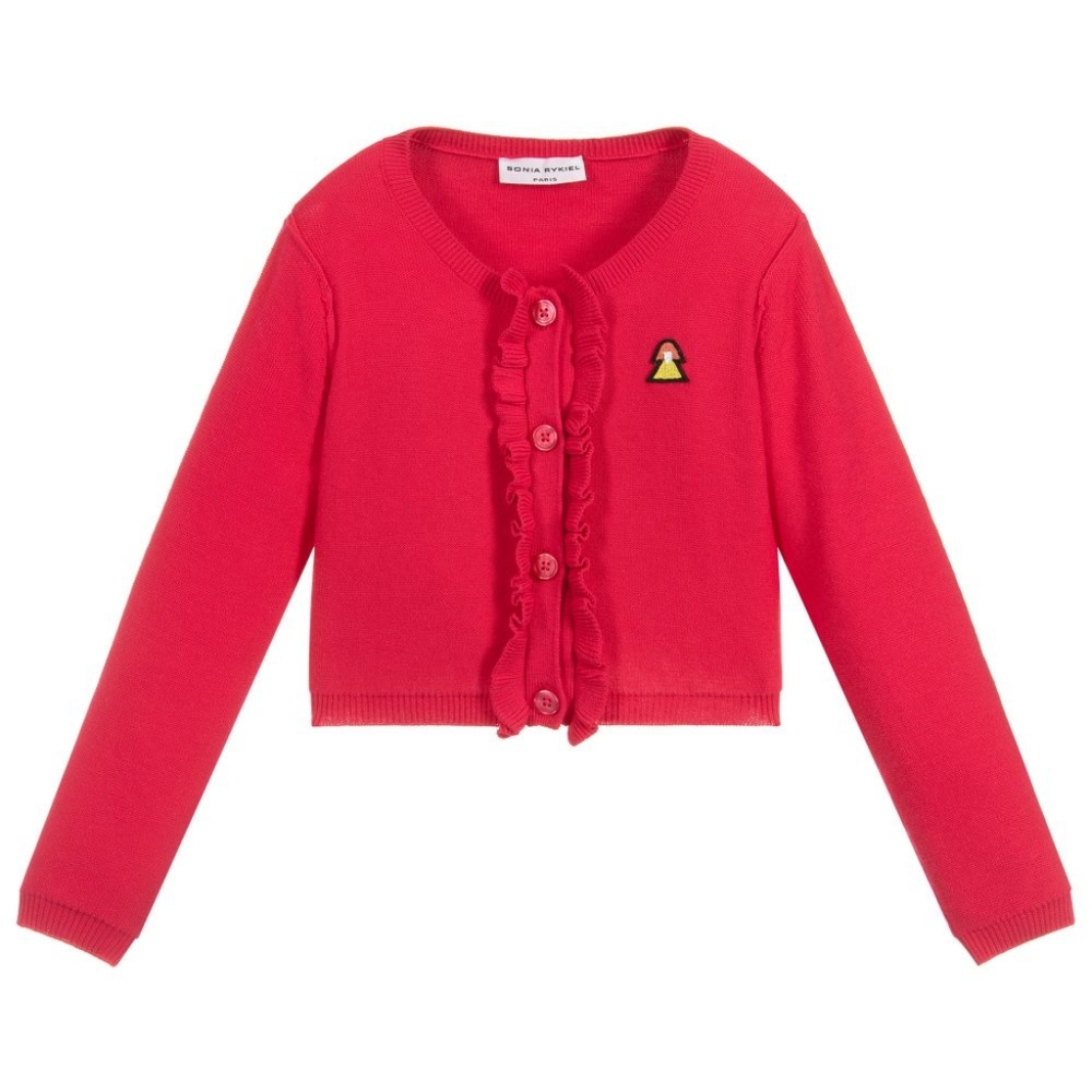 Sonia Rykiel Paris Girls Pink Knitted Cardigan SZ 10